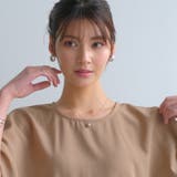 女性らしいシルエットで大人可愛いを演出! ボリュームスリーブワンピース | aquagarage | 詳細画像5 