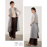 縦長効果でスタイルアップを演出!リネンライク素材のロングジレ | aquagarage | 詳細画像20