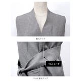 縦長効果でスタイルアップを演出!リネンライク素材のロングジレ | aquagarage | 詳細画像9