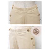 ゴールドボタンがスタイリッシュな雰囲気を演出！フロントボタンストレートパンツ | aquagarage | 詳細画像11 