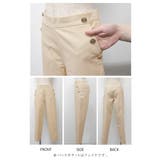 ゴールドボタンがスタイリッシュな雰囲気を演出！フロントボタンストレートパンツ | aquagarage | 詳細画像15 