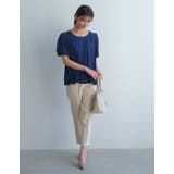 エクリュ | ゴールドボタンがスタイリッシュな雰囲気を演出！フロントボタンストレートパンツ | aquagarage