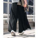 まるでスカートのようなボリューム感のシフォンプリーツワイドパンツ | aquagarage | 詳細画像13