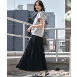 まるでスカートのようなボリューム感のシフォンプリーツワイドパンツ | aquagarage | 詳細画像16