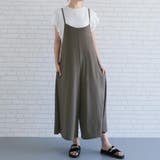 チャコール | リラクシーな着心地のキャミオールインワン | aquagarage