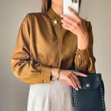 シンプルながら表情豊かに着映える!パールボタンブラウス | aquagarage | 詳細画像10