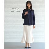 シンプルながら表情豊かに着映える!パールボタンブラウス | aquagarage | 詳細画像2