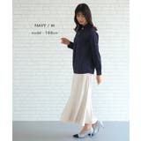 シンプルながら表情豊かに着映える!パールボタンブラウス | aquagarage | 詳細画像3