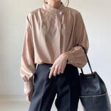 シンプルながら表情豊かに着映える!パールボタンブラウス | aquagarage | 詳細画像7