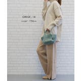 柔らかリブ編みでノンストレスな穿き心地!裾サイドボタンニットパンツ | aquagarage | 詳細画像10