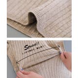 柔らかリブ編みでノンストレスな穿き心地!裾サイドボタンニットパンツ | aquagarage | 詳細画像17