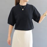 ブラック | 大人の抜け感を演出♪センターシームニット | aquagarage