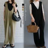 V×Uネックの前後2wayサロペット | aquagarage | 詳細画像1