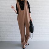 モカ | V×Uネックの前後2wayサロペット | aquagarage