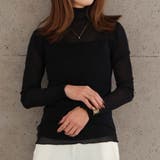 ブラック | 裏起毛シアートップス  秋 冬 M L レディース | aquagarage