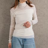 アイボリー | 裏起毛シアートップス  秋 冬 M L レディース | aquagarage