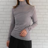 グレー | 裏起毛シアートップス  秋 冬 M L レディース | aquagarage