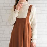 ブラック | 裏起毛ハイネックフリルブラウス 秋 冬 M | aquagarage