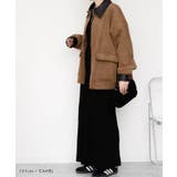 襟配色フェイクスエードジャケット 秋 冬 M | aquagarage | 詳細画像10