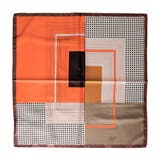 オレンジブラウン | 大判スカーフ レディース | aquagarage