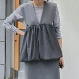 グレー | 前後2wayバルーンベスト 春 秋 冬 レディース アクアガレージ | aquagarage