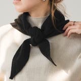 ブラック | 三角ストール  秋 冬 レディース | aquagarage