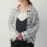 オフホワイト | シアーチェックオーバーサイズシャツ 春 夏 秋 M | aquagarage