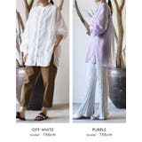品ある艶と透け感が魅力のボリューム袖シアーシャツ | aquagarage | 詳細画像21