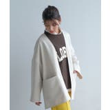アイボリー | さらりと羽織れて程よいきちんと感。ポンチ生地のミドルジャケッ | aquagarage
