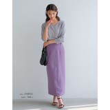 裾のスリットデザインで足さばきも◎ハイウエストタイトスカート | aquagarage | 詳細画像17