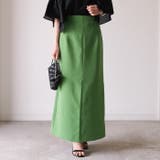 裾のスリットデザインで足さばきも◎ハイウエストタイトスカート | aquagarage | 詳細画像2