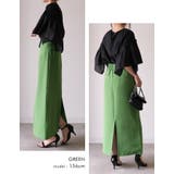 裾のスリットデザインで足さばきも◎ハイウエストタイトスカート | aquagarage | 詳細画像21