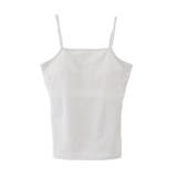 ライトグレー | 大活躍間違いなし！カップ付きラメスクエアキャミソール | aquagarage