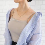 ピンクベージュ | 大活躍間違いなし！カップ付きラメスクエアキャミソール | aquagarage