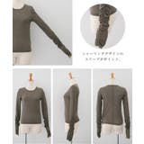 袖シャーリングフラッフィーシアートップス | aquagarage | 詳細画像5 