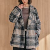 チェックブラック | フェイクリングウールダブルテーラードコート 秋 冬 M | | aquagarage