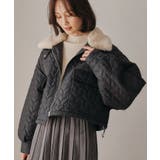 ハートキルトファーカラーショートブルゾン 秋 冬 M | aquagarage | 詳細画像3