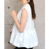 バルーンペプラムフレンチトップス レディース 春 夏 秋 M | aquagarage | 詳細画像4