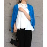 バルーンペプラムフレンチトップス レディース 春 夏 秋 M | aquagarage | 詳細画像6