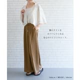 軽やか素材で涼しく着られる梨地タックイージーパンツ | aquagarage | 詳細画像3