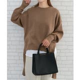 これ1枚で完成するインナー付スウェットライクニットトップス | aquagarage | 詳細画像13