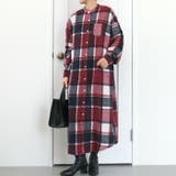 一枚でもレイヤードにも使いやすいチェックシャツワンピース | aquagarage | 詳細画像2