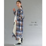 一枚でもレイヤードにも使いやすいチェックシャツワンピース | aquagarage | 詳細画像14