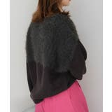 片畦部分シャギーニットトップス 秋 冬 レディース | aquagarage | 詳細画像11