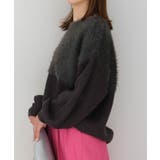 片畦部分シャギーニットトップス 秋 冬 レディース | aquagarage | 詳細画像12