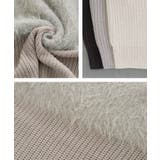 片畦部分シャギーニットトップス 秋 冬 レディース | aquagarage | 詳細画像14