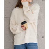 片畦部分シャギーニットトップス 秋 冬 レディース | aquagarage | 詳細画像5