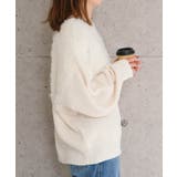 片畦部分シャギーニットトップス 秋 冬 レディース | aquagarage | 詳細画像6