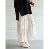 動く度にふわっと揺れるフェミニンな1枚♪サテン生地プリーツパンツ | aquagarage | 詳細画像14