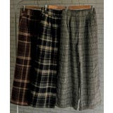 チェック柄ワイドパンツ 春 夏 秋 冬 M L | aquagarage | 詳細画像2